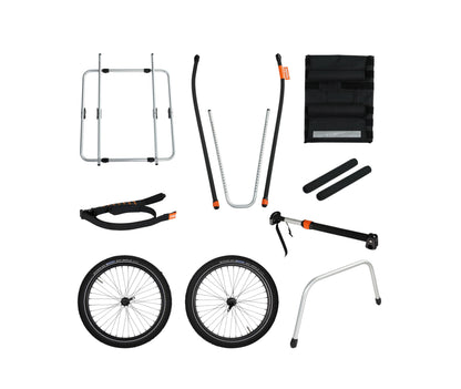 Thule Reacha Sport Bike Trailer - Bike Cargo Trailer - Modular Design for Daily and Recreation use - Lightweight Aluminum Frame - 77lb Capacity - Adjustable towbar to Pull Gear up to 15ft Long