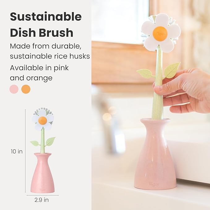 Vigar Florganic Daisy-Shaped Dish Brush