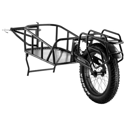 VEVOR Bike Cargo Trailer, 70lbs Load Capacity, Bicycle Trailer with 20 in Wheels, Foldable Bike Wagon, Heavy-Duty Bicycle Cart Fits Most Bike Models, for Shopping Traveling & Carrying Stuff