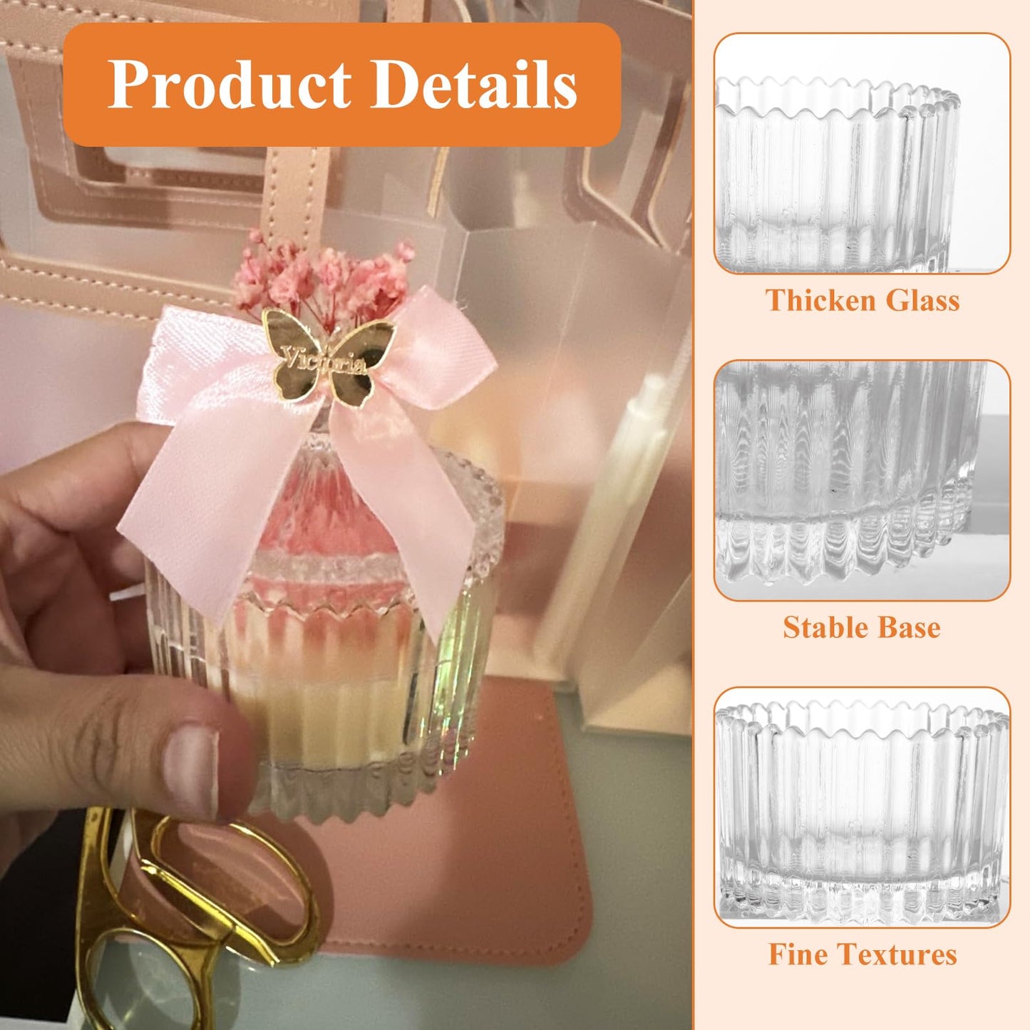 LOLYSIC 16 Pack Votive Candle Holders with Lids, Glass Tealight Candle Holders Bulk, Glass Candle Jars with Lids for Wedding, Table Centerpiece, Home Decor