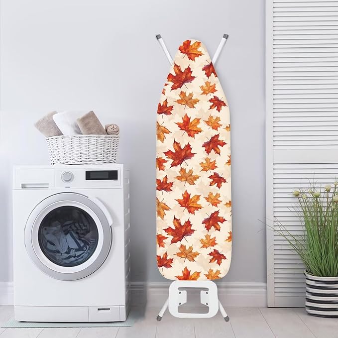 Easy Installation 15x54 Fall Maple Leaf Ironing Board Cover
