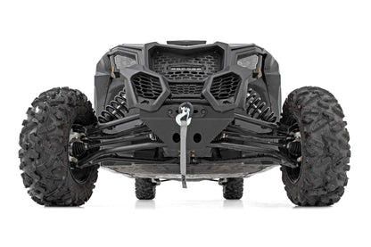 Rough Country 4,500 LB Winch Mount Kit for Can-Am Maverick X3 - Bolt-On Plate with RS4500S UTV Winch & Synthetic Rope