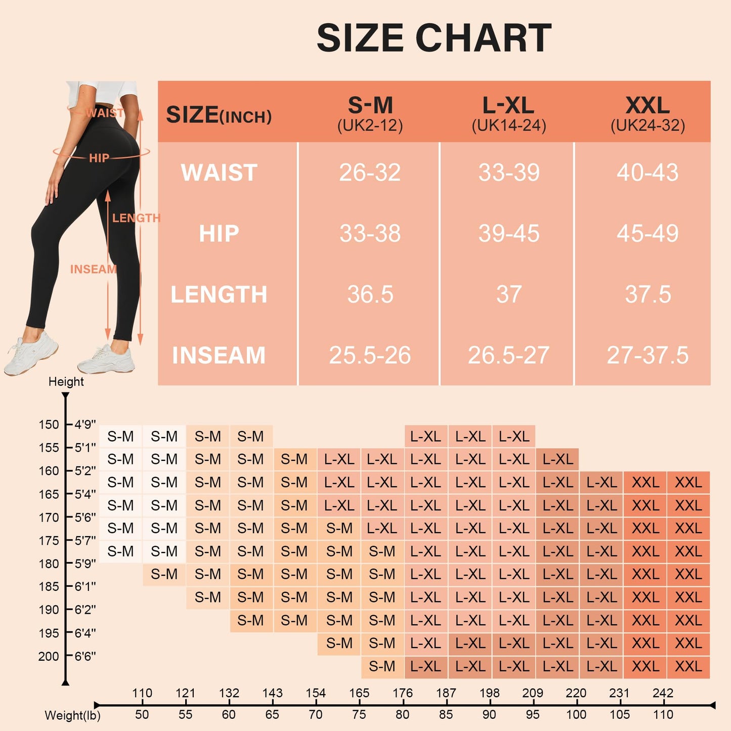 DDOBB 3 Pack Leggings for Women High Waisted Black Leggings Tummy Control Stretchy Pants Trousers for Gym Fitness Yoga Running Regular&Plus Size(B-Black*3)
