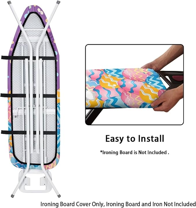 Easter Bunny and Eggs Ironing Board Cover Replacement Iron Board Cover Easter