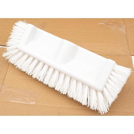 SPARTA Multi-Level Tile Scrub Brush 12" Wide Brush Head, Heavy-Duty Tile