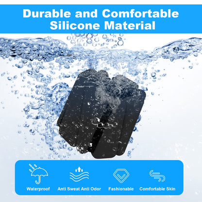 Wrist Weights Set of 2, Adjustable Silicone Workout Weights for Women and Men, Wearable Ankle/Wrist Weights Suitable for Yoga, Dance, Pilates, Pool Exercises and Jogging, 2lb