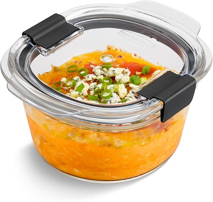 Rubbermaid Brilliance® Glass Round Leak-Proof 6-Piece Set Food Storage