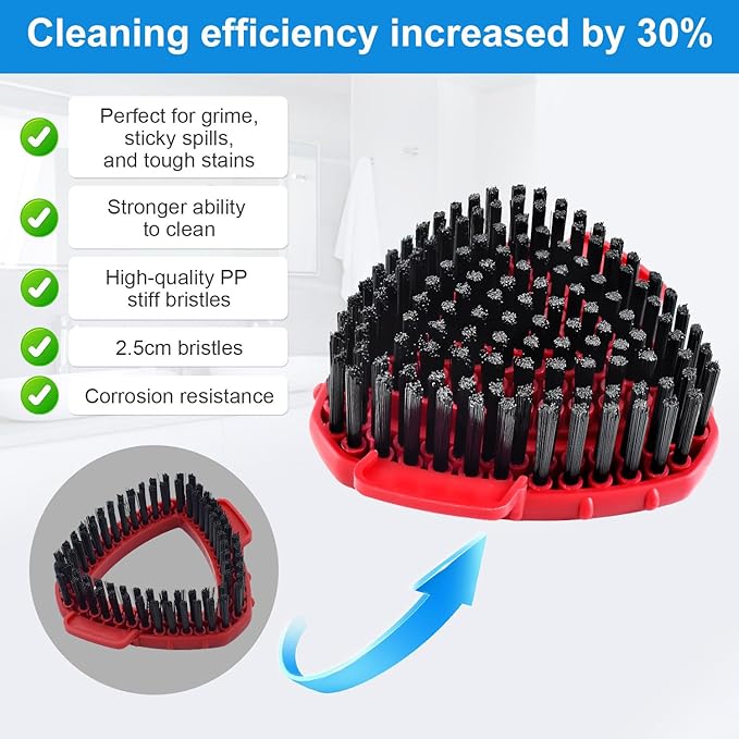2 Pack Upgrade Scrub Brush Replace Heads Compatible