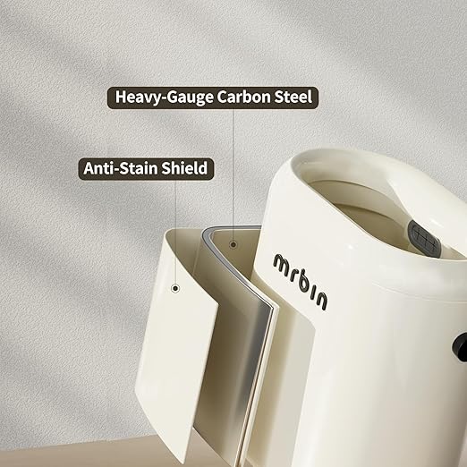 MRBIN Office Trash Can with Lid, Small Bathroom Automatic Adsorption Open Top