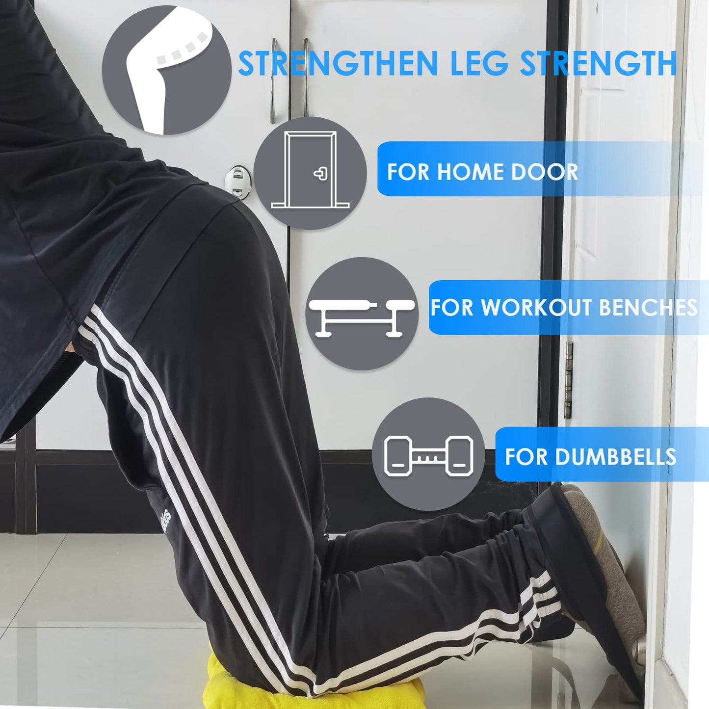 XonyiCos Nordic Strap for Bench – Nordic Curl Strap Hamstring for Strength Training, Leg Exercise | Hamstring Machine Alternative