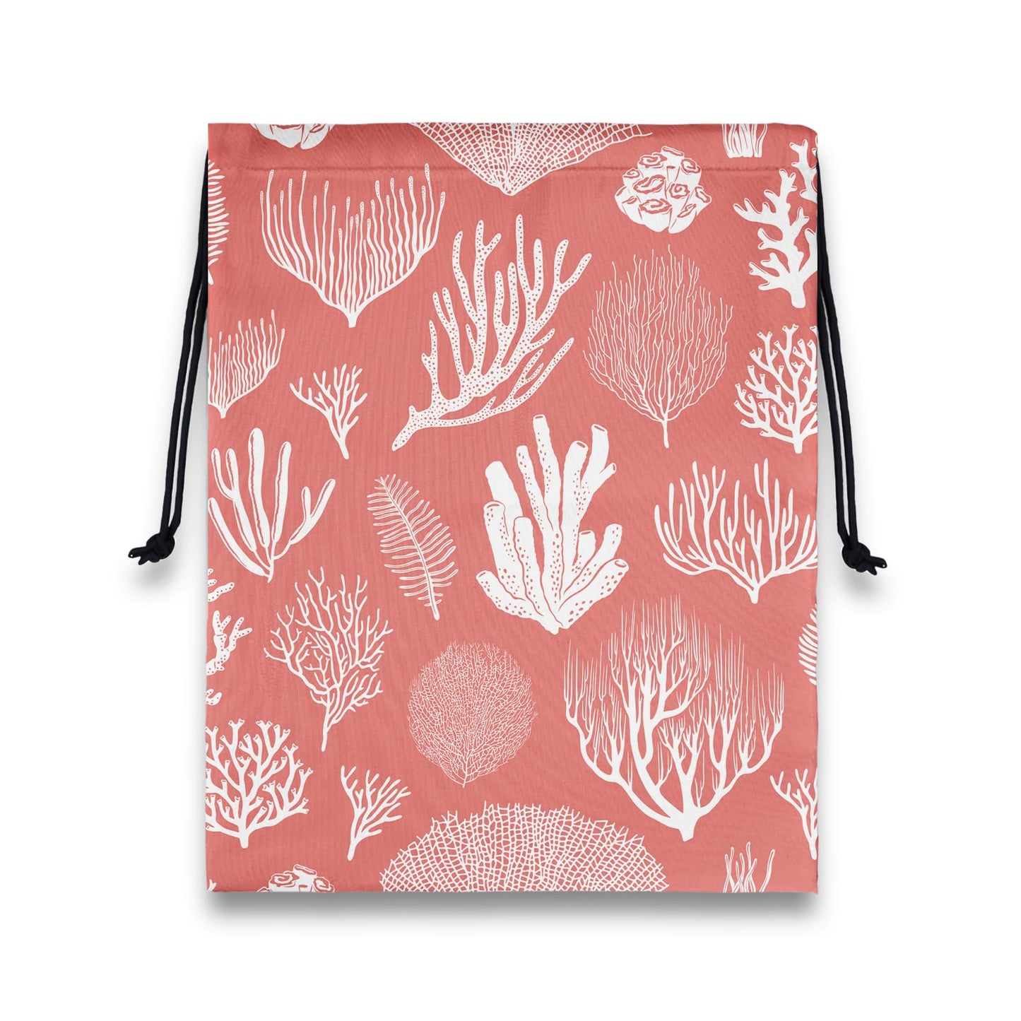 GAIIIIYOU Gym Grip Bag Coastal Coral Lightweight Ocean Print Small Grip Bags for Fitness