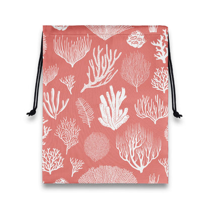 GAIIIIYOU Gym Grip Bag Coastal Coral Lightweight Ocean Print Small Grip Bags for Fitness