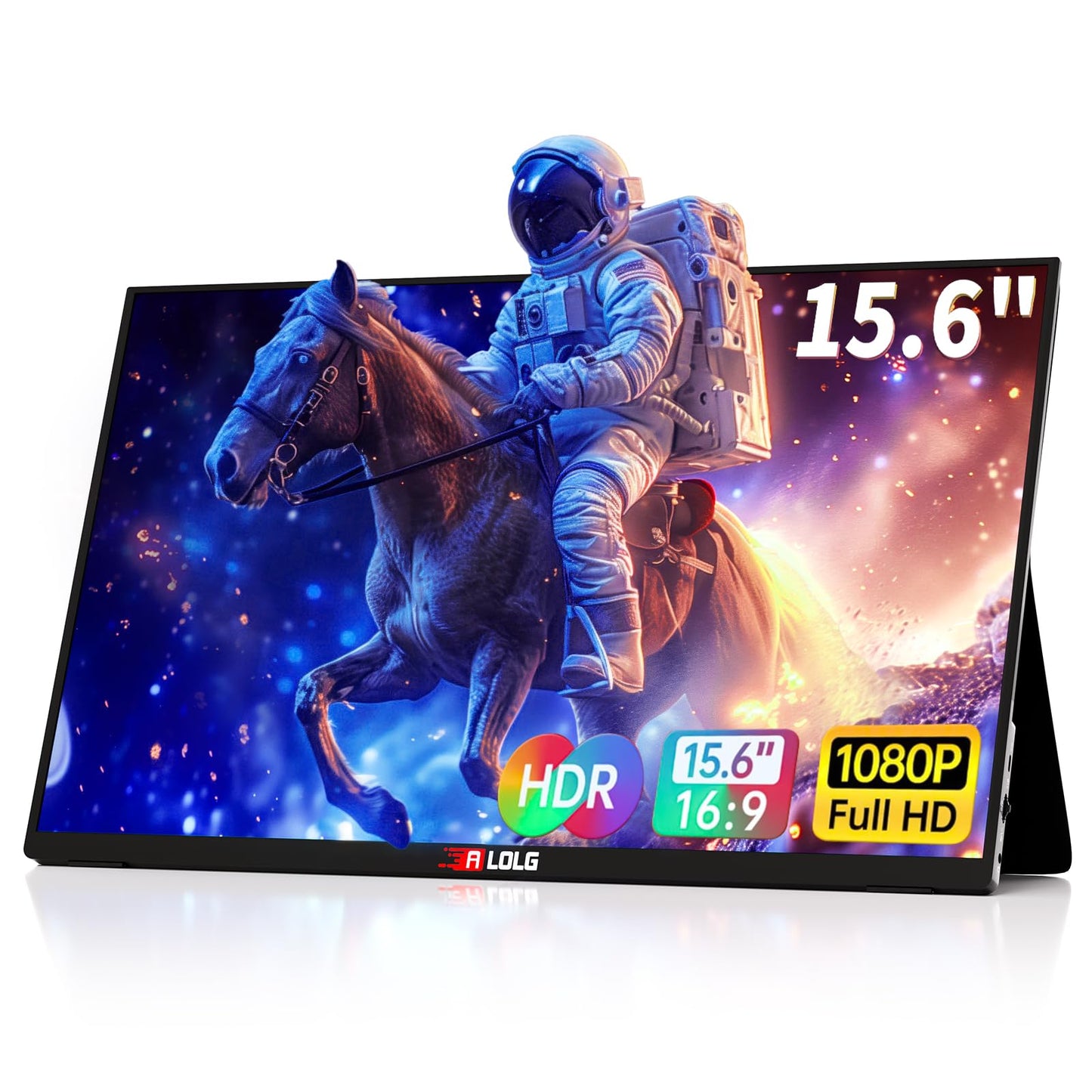 10.5''Portable Monitor for latop ,2K FHD 60HZ Laptop Monitor Screen,USB-C and HDMI Inputs, Ultra-Slim IPS Panel with HDR and Premium Smart Cover & Speakers for Laptop,PC,Phone,PS4/5,Switch,Mac,Xbox