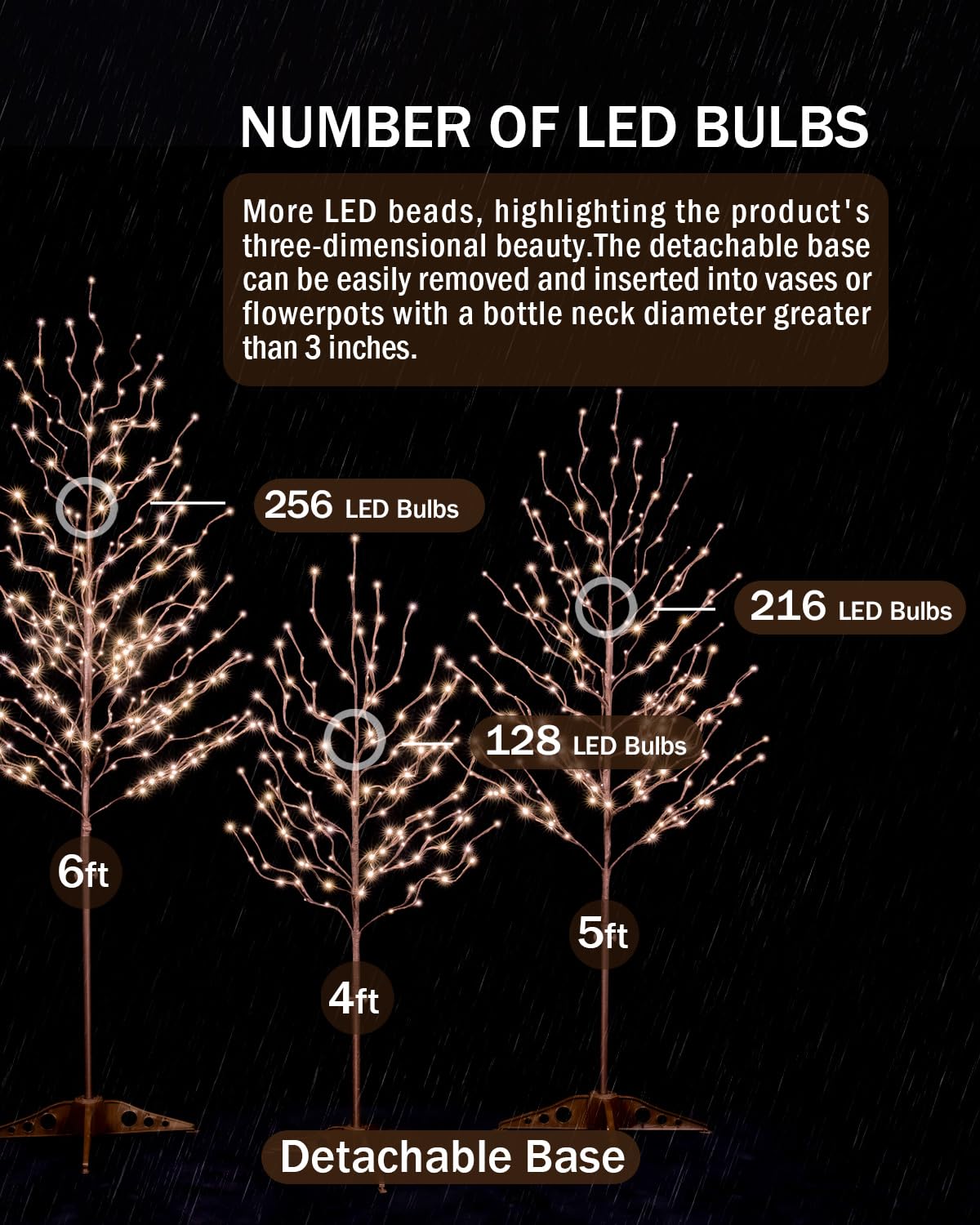 TYBEEU 5ft Star Light Tree with 216 Warm White LEDs for Holiday Decor - Dimmable, UL Certified, Waterproof - Ideal for Indoor and Outdoor Decoration