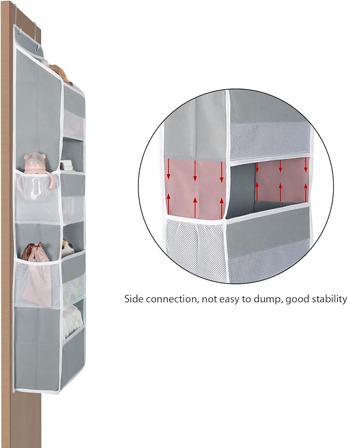 Univivi 4-Shelf Door Hanging Organizer Baby Door Storage Wall Mount Storage