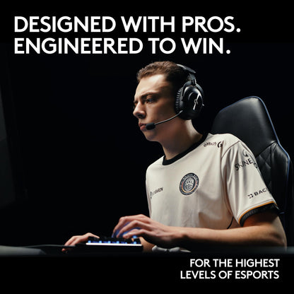 Logitech G PRO X 2 Lightspeed Wireless Gaming Headset: Wireless Gaming Headphones with Mic, 50mm Graphene Drivers, 2.02.0—7.1 Surround, Bluetooth/USB/3.5mm Aux, for PS4/PS5/PC/Nintendo Switch - Black