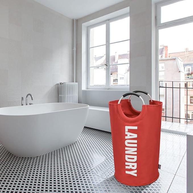 DOKEHOM 125L X-Large Collapsible Washing Laundry Basket Bag