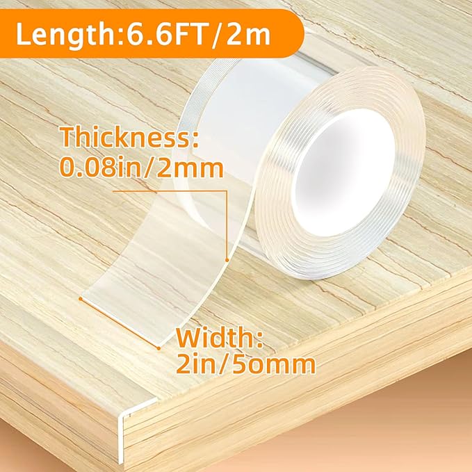 Corner Protectors Baby Proofing, 2 in x 6.6ft Clear Edge Protector Strip