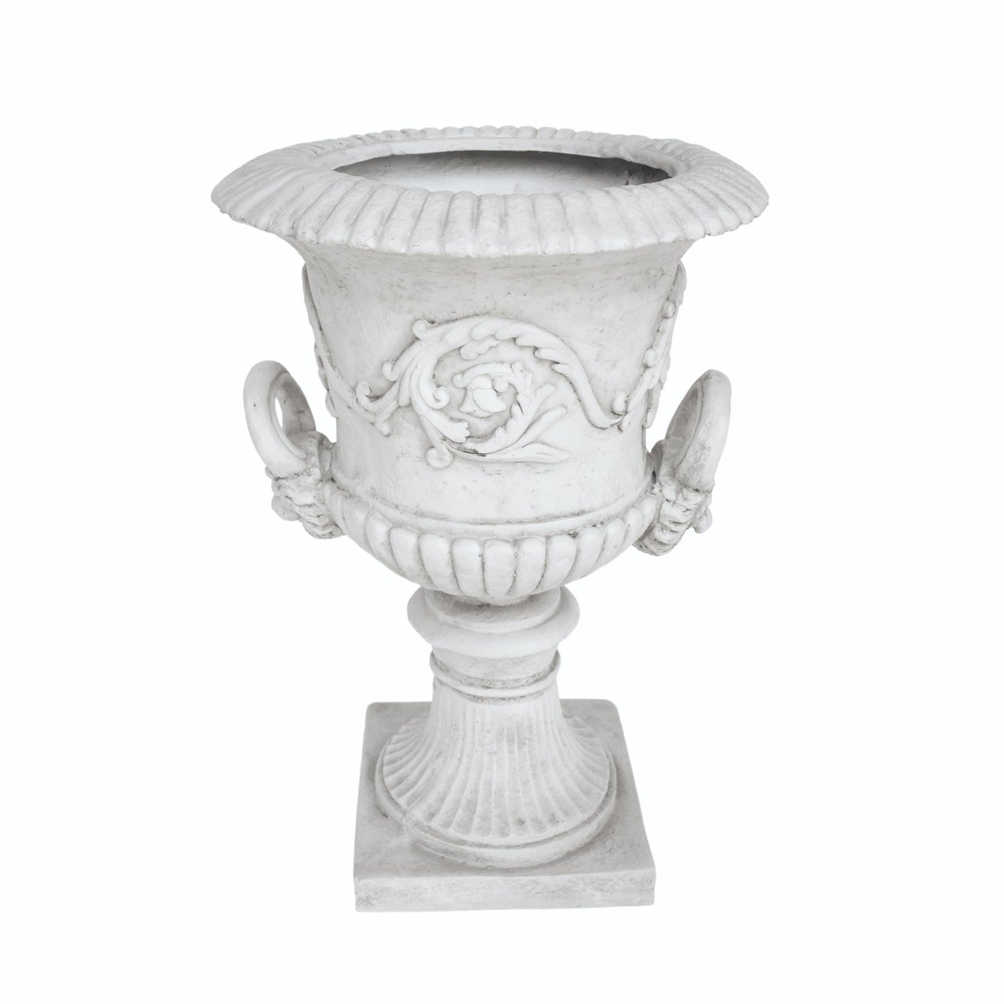 agnixnaf Garden Urn Planter,Outdoor Flower Pots,Durable Structure,Home Garden,Weather andater-Resistant,No Assembly Required
