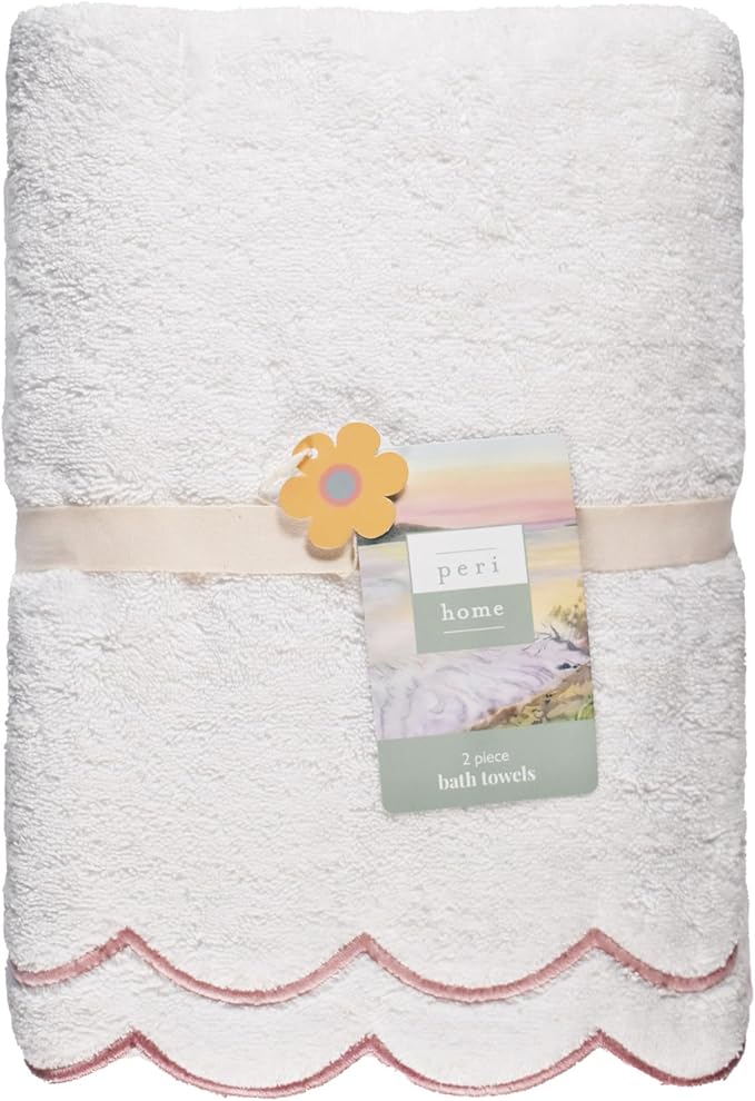 Peri Home 2 Piece Bath Towel Set, 500 GSM, 100% Cotton Towel