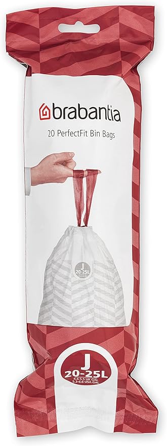 Brabantia PerfectFit Trash Bags Thick Plastic Trash Can Liners