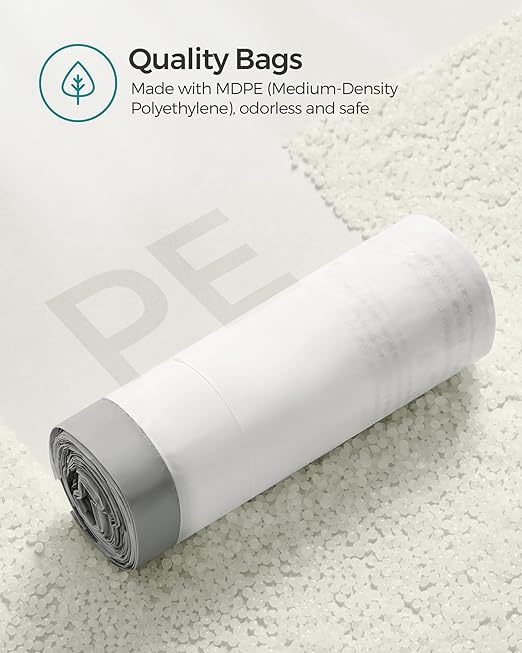 SONGMICS Trash Bags for 12-14.5 Gallon Trash Cans, Pre-Separated, Liner Code