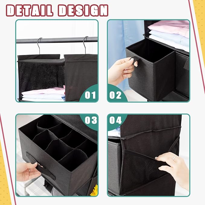 6-Shelves Hanging Closet Organizer