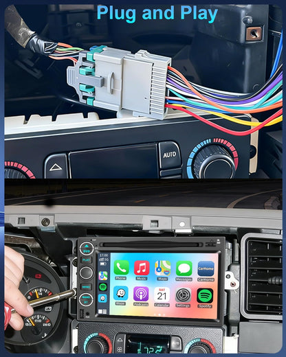 Car Radio Stereo CD DVD Wireless CarPlay Andriod Auto Navi with Camera SWC for Ford F150/F250/F350 2004-2014 /Mustang Edge Explorer Expedition E150 E250 /Mercury Milan/Lincoln Navigator Mark LT