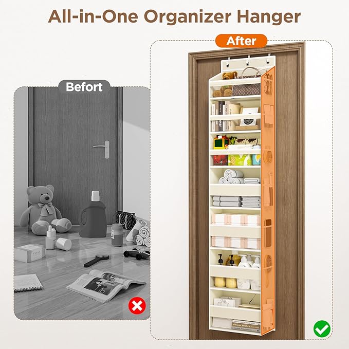 Over The Door Organizer, 7 Tier Door Hanging Organizers