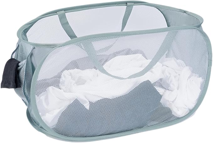 4 Pcs Mesh Popup Laundry Hamper, Opening Laundry Basket, Popup Laundry Basket