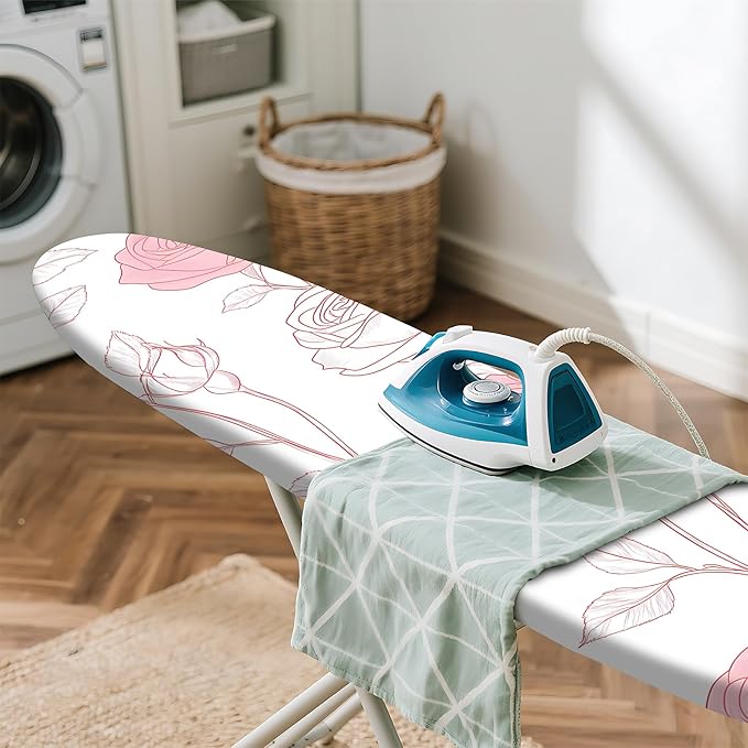 Floral Ironing Board Cover 17.7"x49", Standard Size Iron Board Covers