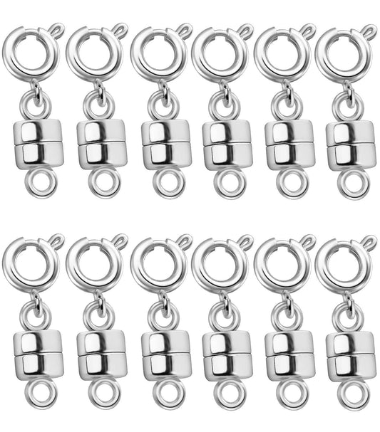 Dailyacc Magnetic Necklace Clasps and Closures - Safety 14 K Gold and Silver Jewelry Converters for Bracelets Chain Extender