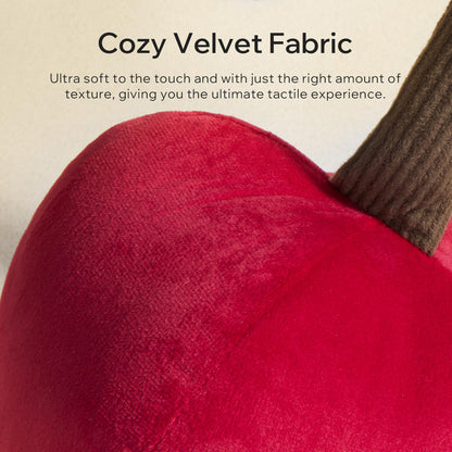 Phantoscope Papaya Shaped Throw Pillow, Fruit Themed Cushion for Couch, Bed and Chair, Pink, 10 x 15 inches