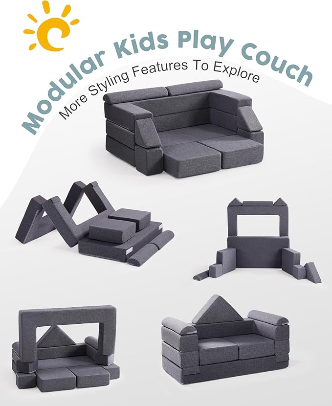 ROBUD Kids Couch, DIY-Style & Washable Toddler Sofa