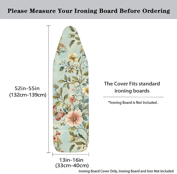 Butterfly Flower Iron Board Cover