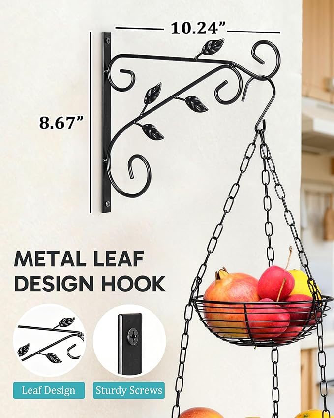 FANGSUN 3-Tier Hanging Fruit Basket