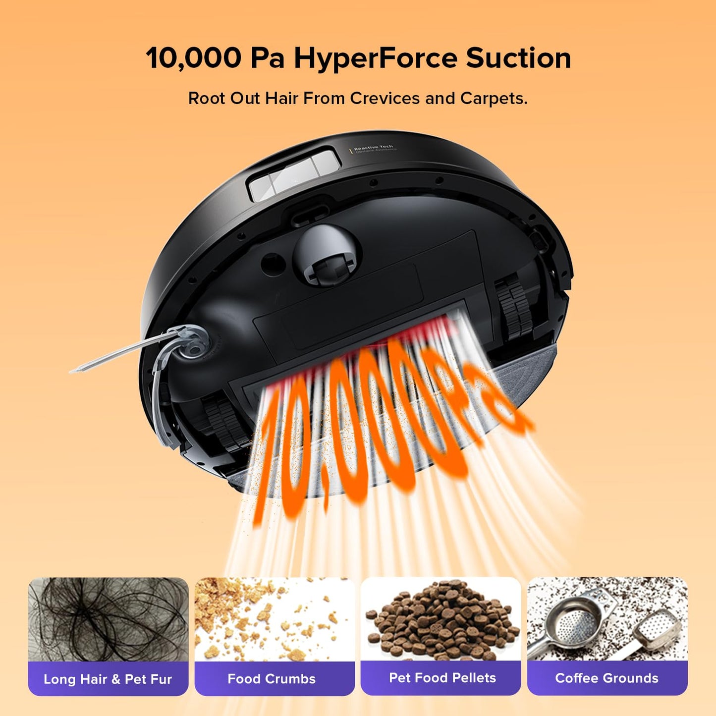 roborock Q7 L5 Robot Vacuum and Mop Combo, 8,000Pa Suction, Upgraded from Q5 Pro, Dual Anti-Tangle System, LiDAR Navigation, Multi-Level Mapping, Self-Charging Robotic Vacuum Cleaner, Black