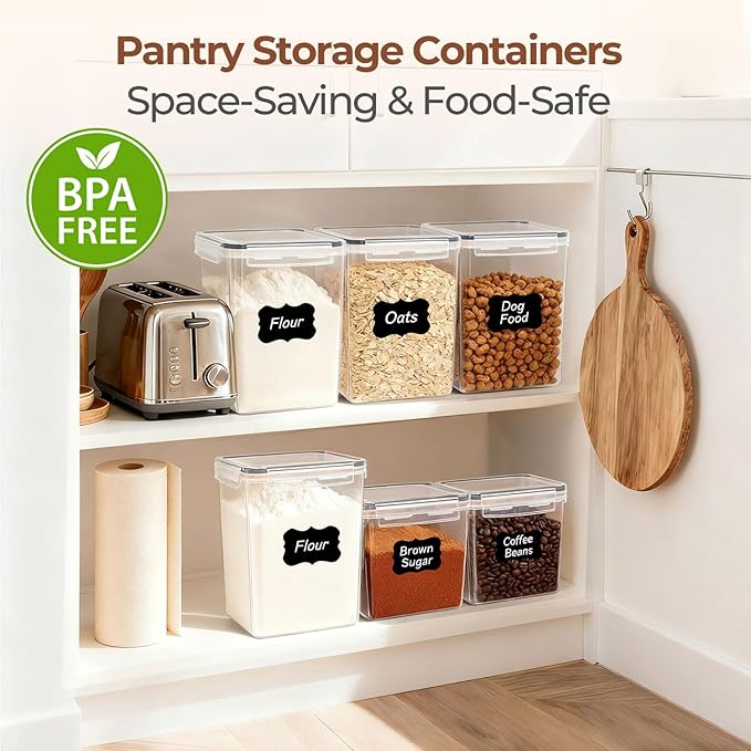 ComSaf Brown Sugar Container Set of 2, Airtight Food Storage Containers