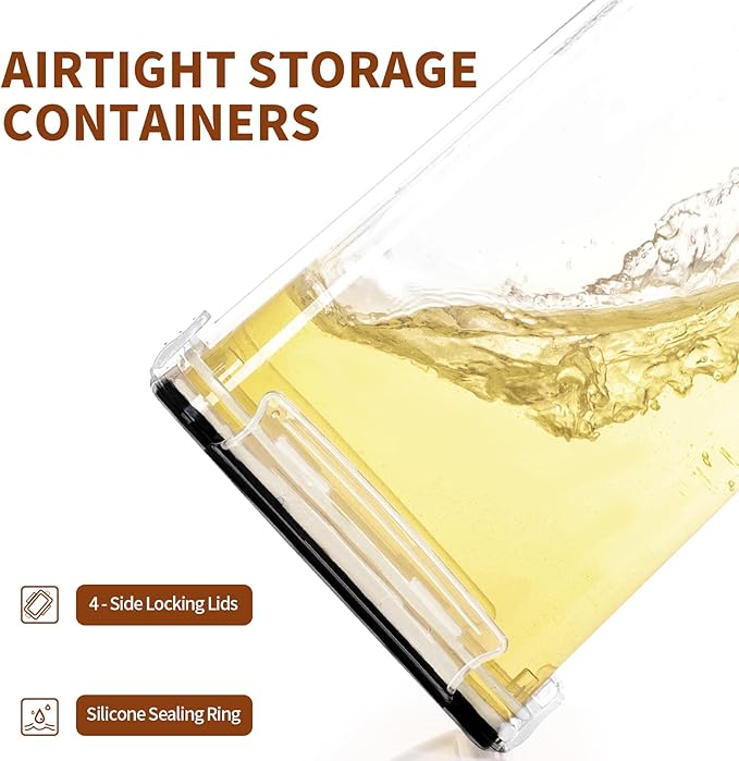 PRAKI Airtight Food Storage Containers