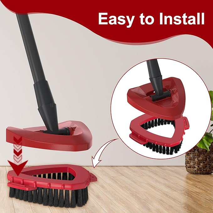Aifacay 2-Pack Spin Mop Scrub Brush Replacement Heads Compatible