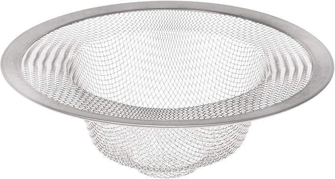 HIC Kitchen Mesh Sink Strainer, 18/8 Stainless Steel, 4.5-Inches