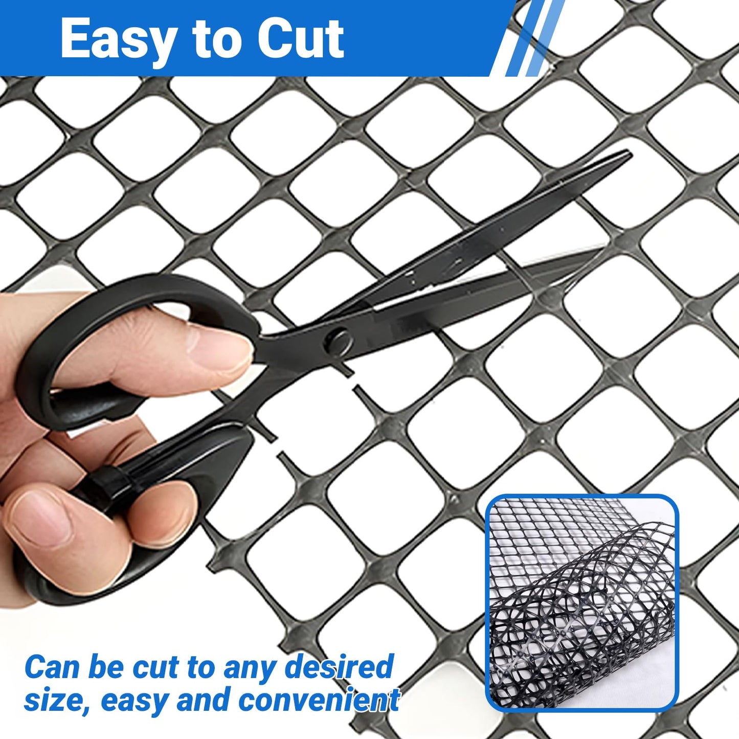 4X164ft Bi-Directional Geogrid for Retaining Wall,4X164ft Geogrid for Driveway,Retaining Wall