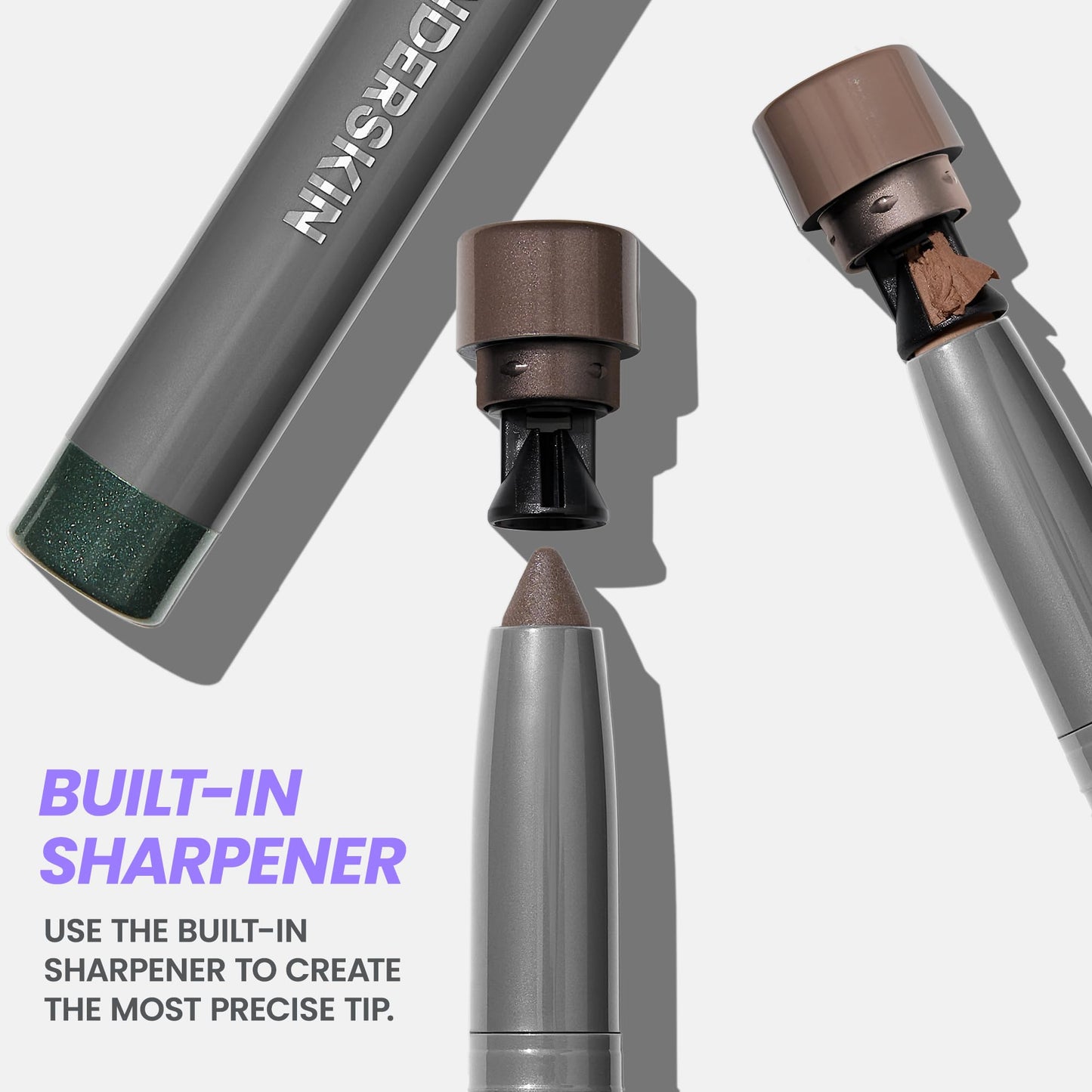 Wonderskin IYKYK Eyeshadow Stick - Longwear Eye Shadow Sticks, Budge-Proof and Waterproof Matte Eyeshadow Stick with Built-in Sharpener (Mink)