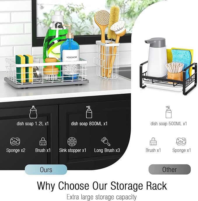 Kitchen Sink Caddy Organizer, Sponge Holder