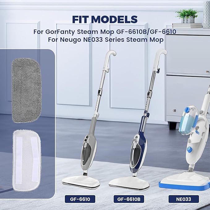 2Pack Steam Mop Replacement Pads Compatible