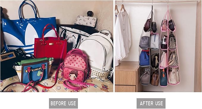 AARAINBOW 2 Packs Hanging Handbag Purse Organizer, Handbag Organizer