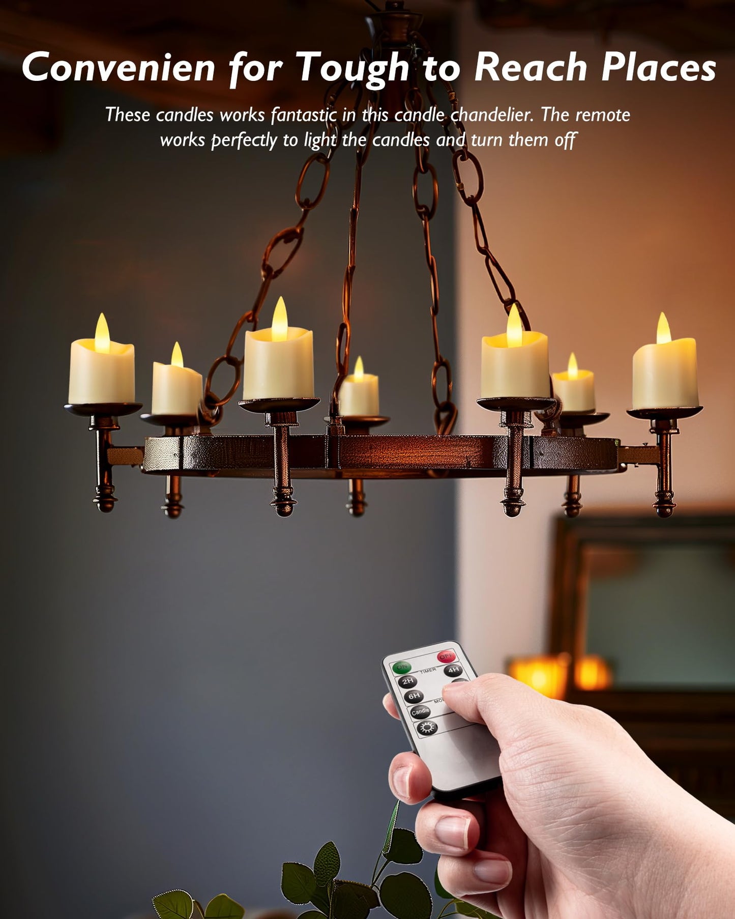 Homemory Rechargeable Flameless Candles, 2/4/6/8H Timer LED Votive Candles, 12 PCS Battery Operated Tea Lights with Timer for Table, Wedding, Christmas (USB Charging Cable Included)