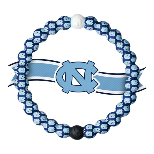 Lokai Collegiate Silicone Beaded Bracelet for Women & Men, University of North Carolina - Medium, 6.5 Inch Circumference - Silicone Jewelry Fashion Bracelet Slides-On for Comfortable Fit