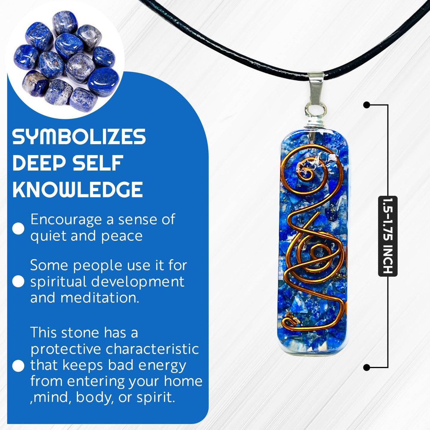 AstraVeda Lapis Lazuli Crystal Tree Sculpture, 10-12 inches, 300 Natural Crystals, Home Décor, Handmade Gift