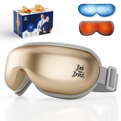 BOB AND BRAD Eye Massager FSA Eligible/HSA Eligible, EyeOasis 2 Heated Eye Mask for Migraines with Music, Smart Migraine Massager Reduce Dry Eyes Improve Sleep, Birthday Gifts for Women Men Mom Dad